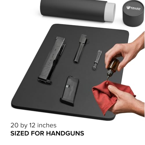 Falko Tactical Gun Cleaning Mat, Gun Mat for Handgun, Rifle and Shotgun - color: Black, size: 20x12