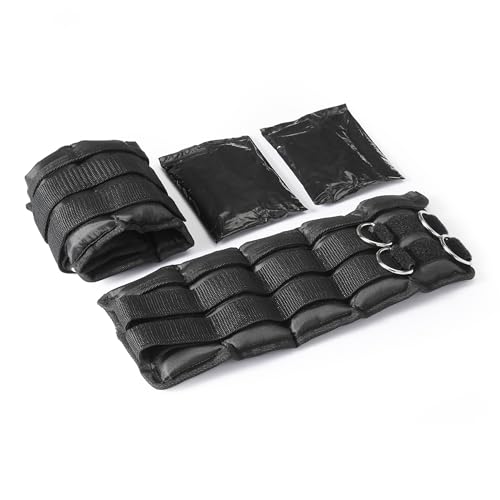 Amazon Basics Adjustable Ankle Weights - style: 5 Pound Set (2.5 Pounds Each)