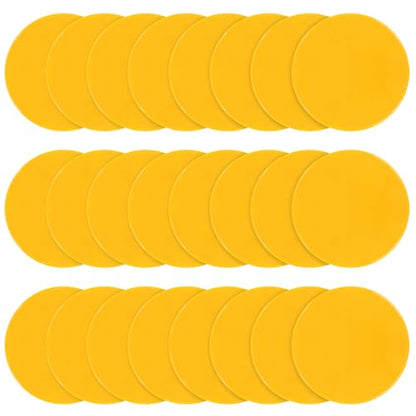 4inch & 9inch Poly Spots Spot Markers for Gym Floor, 12/24 Pcs Flat Cones Non-Slip Rubber Floor Dots Agility Markers for Soccer Basketball Sports Speed Training, Dance, Classroom Activities - style: 24Pcs 9 inch Yellow