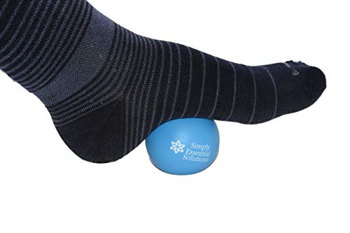 Deep Tissue Massage Therapy Balls: Set of Two with Mesh Bag for Self-Care Pain Relief, Myofacial Therapy, Physical Therapy, Deep Tissue Pressure. Yoga, Pilates Blue 63mm