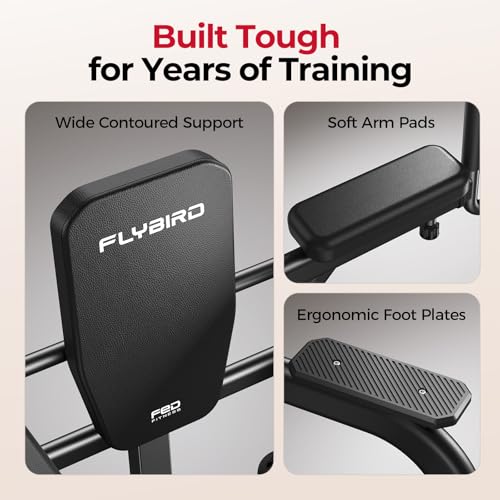 FLYBIRD Heavy Duty Power Tower, Light Commercial Grade Steel Frame, 800 LBS Weight Capacity, Multi-Function Pull Up Bar & Dip Station with Assisted Leg Raise, Home Gym Gear for Back and Core Workout