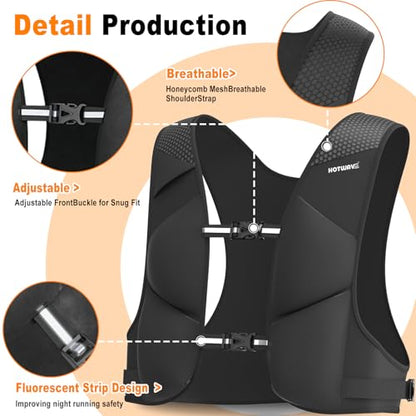 Weighted Vest, 12lbs Weighted Vest Adjustable - Weight Vest with Reflective for Men Women, Body Light Walk Weight Vest for Running Walking Workout Fitness