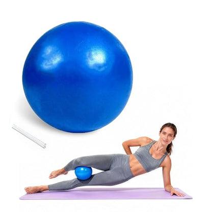 9 Inch Yoga Ball Anti Burst Slip Resistant，Soft Yoga Ball Fitness Ball for Yoga, Core Training, Barre, Stretching at Home Gym & Office