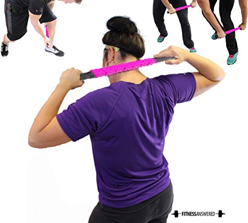 Leg Roller Massager | Massage Roller for Lymphatic Drainage - Pink Elite Hard,17"