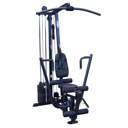 Body-Solid Powerline Adjustable Power Rack - 18-Level Strength Training Heavy-Duty Steel Frame with Safety Rods and Chin-Up Bar for Home Gym, Silver - color: Black, size: 55" x 47" x 83"