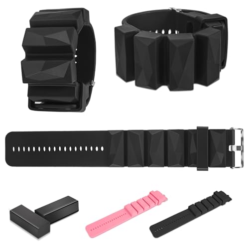 Wearable Wrist and Ankle Weights -1 lb set of 2, Ankle Weights for Women and Men, Wrist Weights for Pilates, Yoga and Walking Exercise, Office Workout and Home Gym Equipment. Adjustable Wristband and Bracelet for Hand, Leg, Wrist and Ankle