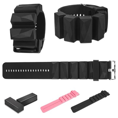 Wearable Wrist and Ankle Weights -1 lb set of 2, Ankle Weights for Women and Men, Wrist Weights for Pilates, Yoga and Walking Exercise, Office Workout and Home Gym Equipment. Adjustable Wristband and Bracelet for Hand, Leg, Wrist and Ankle