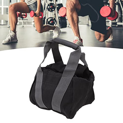 Workout Sandbag with Ergonomic Handle, Tear Canvas Training Sandbag, Adjustable Weight 0-25lbs for Fitness Exercise, Ideal for Squats Presses Pull Ups Home Workouts
