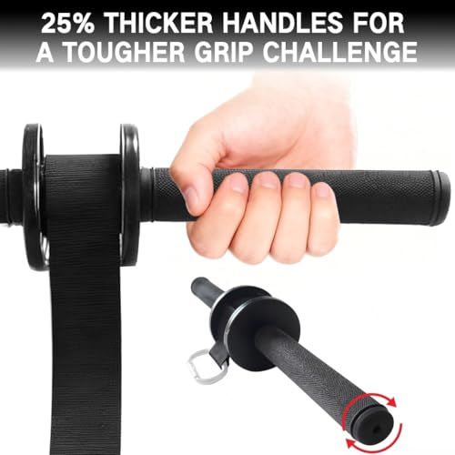 Forearm Trainer & Wrist Roller-Forearm Strength Trainer with Clicking Ratchet Feedback & Ergonomic Grip Perfect for Forearm Exercising,Boosting Grip Strength,Muscle Building