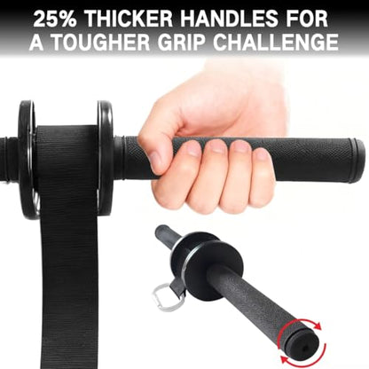 Forearm Trainer & Wrist Roller-Forearm Strength Trainer with Clicking Ratchet Feedback & Ergonomic Grip Perfect for Forearm Exercising,Boosting Grip Strength,Muscle Building