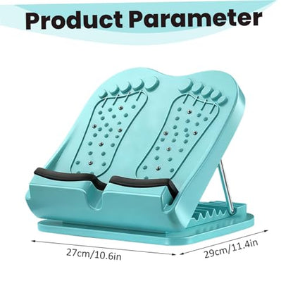 Calf Stretcher Slant Board 13-Level Adjustable Foldable Stretching Ramp with Magnets for Plantar Fasciitis Achilles Stretch Ankle Board Ankle Balance Calf Stretch - color: Green
