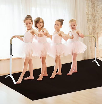 Portable Ballet Barre for Home or Studio – Adjustable Freestanding Curved Dance Bar for Kids & Adults, Ideal for Stretch, Pilates, Dance & Active Workouts White