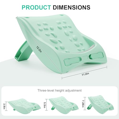 Calf Stretch Board & Back Stretcher – Adjustable Slant Board,Lumbar Pillow,and Foot Rest 4-in-1 for Deep Muscle Relief,Post-Workout Recovery and Injury Prevention