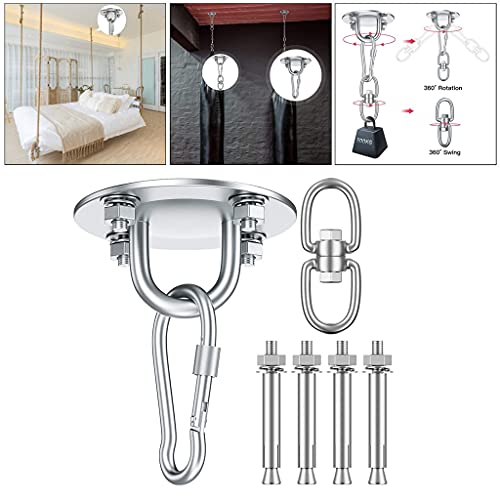 Heavy Duty Hammock Hanging Plates Staple Hook,Ceiling Wall Mount Anchor Hooks Hanger for Swing Chair Suspension