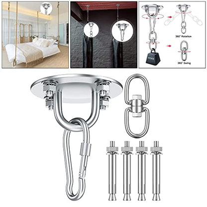 Heavy Duty Hammock Hanging Plates Staple Hook,Ceiling Wall Mount Anchor Hooks Hanger for Swing Chair Suspension