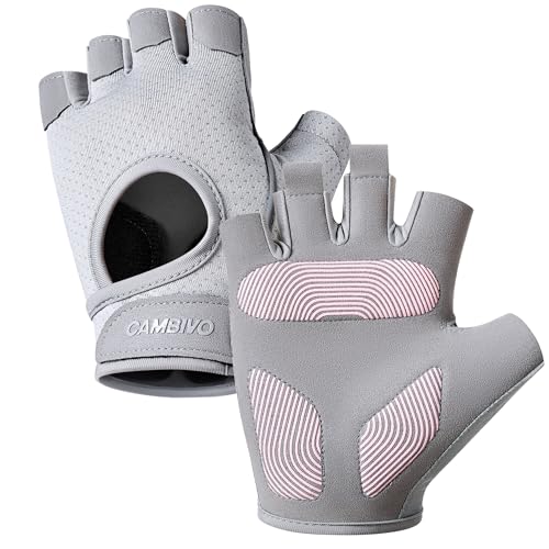 CAMBIVO Workout Gloves for Men & Women, Weight Lifting Gloves with Wrist Support, Non Slip Grip, Breathable Gym Gloves for Training, Crossfit, Pull Ups, Cycling, Fitness, Home