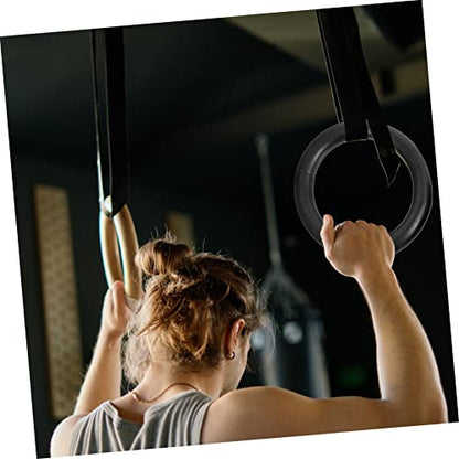 Toddmomy Portable Fitness Ring Home Gymnastics Ring Wear-Resistant Durable Exercise Equipment Random Color