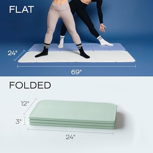 Stakt The Original Foldable Yoga Mat, Premium Foldable Exercise & Workout Mat with Non-Slip Surface, Lightweight Portable for Studio or Home Use, As Seen on Shark Tank
