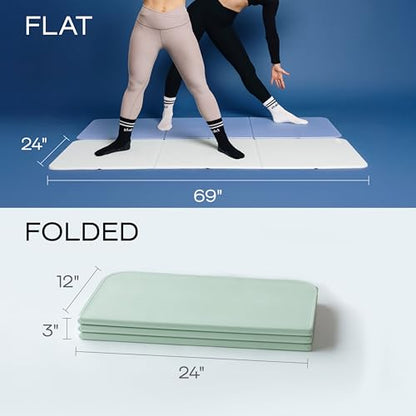 Stakt The Original Foldable Yoga Mat, Premium Foldable Exercise & Workout Mat with Non-Slip Surface, Lightweight Portable for Studio or Home Use, As Seen on Shark Tank