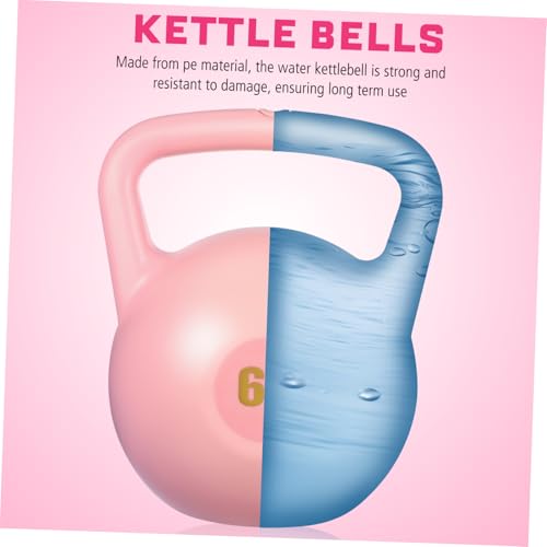 LIOOBO 6kg Water Filled Kettlebell Strength Training Exercise Equipment Dumbbell Kettlebell Weights