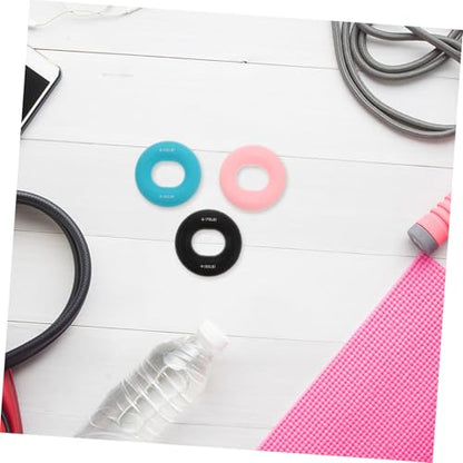 3Pcs Hand Grip Strength Trainer Multi-resistance Forearm Exerciser Rings for Grip and Finger Strength Portable Practical Hand Training Tool