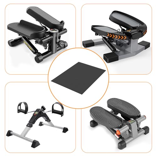 Double Non-Slip Workout Mat for Ellipse Leg Exerciser, Ellipse Machine Mat, Exercise Mat for Under Desk Ellipticals, Suitable for Electric Seated Foot Pedal Exerciser, 23.6" × 19.7"