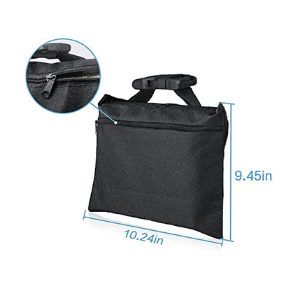 10 Packs Sandbags with 10 PE Bags, Heavy Duty Sand Bags, Sand Bags for Weight with Zipper and Buckle Straps for Support Light Stand, More 2/4/6/8/10/12 Packs Sand Bag to Choose. - size: 10 PCS