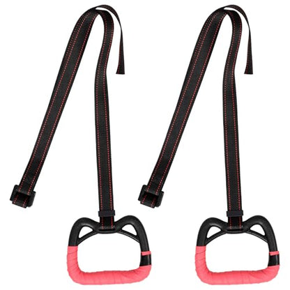 Luxshiny Gymnastic Rings Set with Straps, 1 Meter Adjustable Pull up Rings for ’s Home Fitness Training and Stretching, Indoor Bodyweight Workout Equipment for Boys