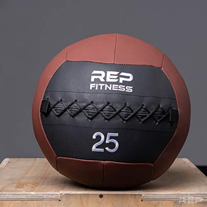 REP Weighted Slam Balls for Home Gym Fitness | 5-30 lb Soft Textured Medicine Ball Sizes | Heavy Sand-Filled Workout Weights for Strength, Core Training, Crossfit, Conditioning & Slam Ball Exercises - style: 25 lbs