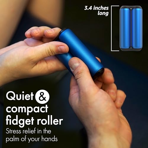 ONO Roller - Handheld Fidget Toy for Adults | Help Relieve Stress, Anxiety, Tension | Promotes Focus, Clarity | Compact, Portable Design (Sapphire, Full Size - Aluminum) - size: Full Size, style: Aluminum - Sapphire