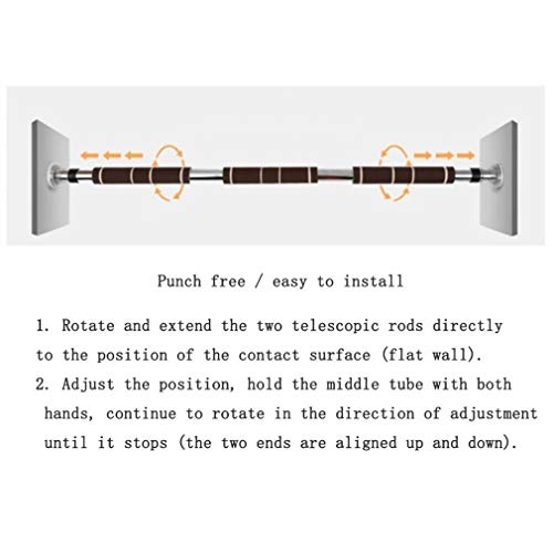 Telescopic Without Screw Door Frame Wall Horizontal bar Fitness Sports Door Width 100-150cm
