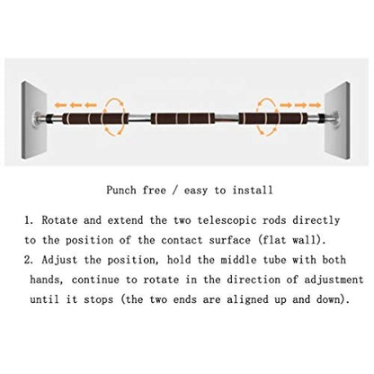 Telescopic Without Screw Door Frame Wall Horizontal bar Fitness Sports Door Width 100-150cm