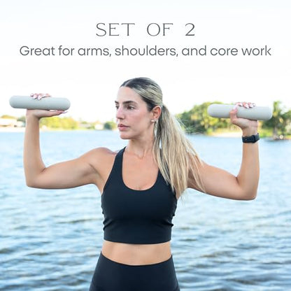 Dumbbell - Hand Weights for Exercise, Muscle Toning, Muscle Toning, Strength Building & Full Body Workout - color: IVORY, style: 2.2 lb