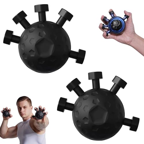 2 Pack Finger Grip Strengthener, Finger Strengthener, Finger Strength Trainer, Adjustable Hand Grip Strengthener, Grip Strength Trainer Ball