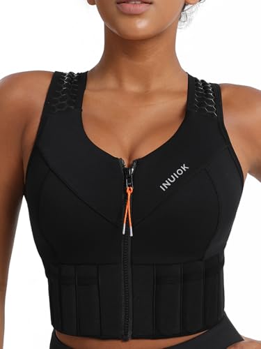 Women's Weighted Vest – a sports bra that fuses fashion with added resistance, designed to increase exercise intensity and boost workout results. Ideal for running and walking. - size: M