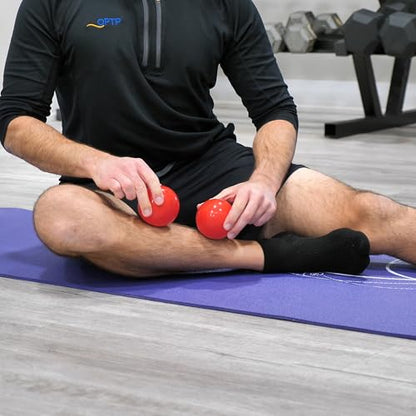 OPTP Franklin Method Mini Smooth Ball Set (Pair) - Massage Balls for Tight Muscles and Fascia - Targeted Back and Neck Massage, Shoulder, Neck, Hip, and Foot Massager Ball Set