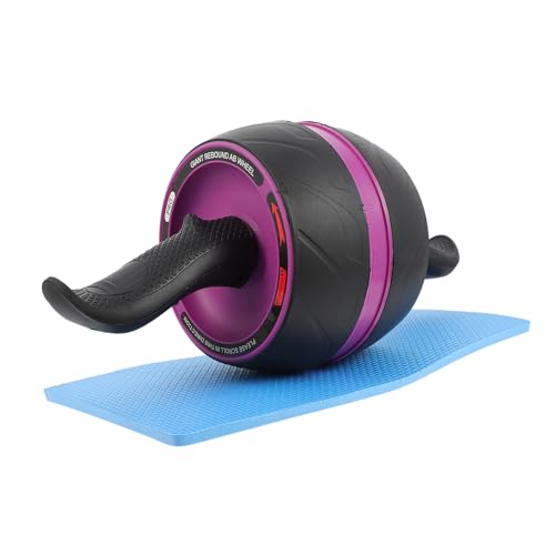 Ab Roller Wheel with Automatic Rebound and Comfortable Handle Silent Exercise Roller for Core Strengthening at Home Gym Suitable for Men and Women Beginners and Experts