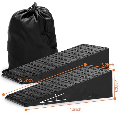2 Pack Squat Wedge Block, Non-Slip Slant Board for Heel Elevated Squat, Calf Stretch, Home Gym, Enhance Mobility and Strength Performance