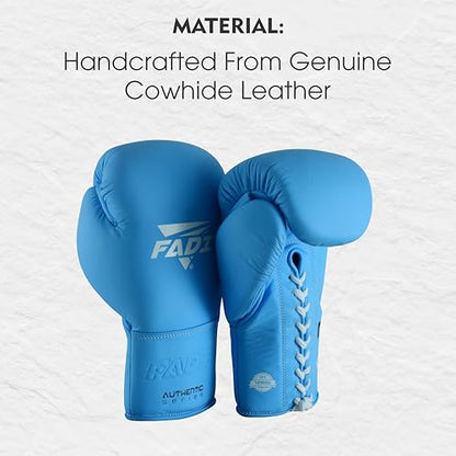 A2 Lace Up Boxing Gloves for Men and Women, Full Grain Cowhide Leather Professional Training and Sparring Gloves for Heavy Bag, Muay Thai, Kickboxing and MMA