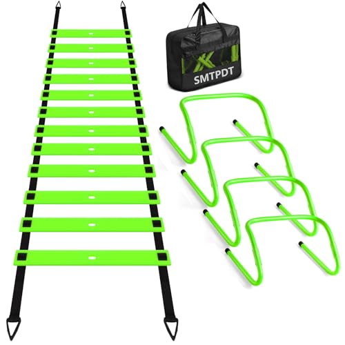 Agility Ladder,Soccer Training Equipment Set,Speed & Agility Training - color: Green