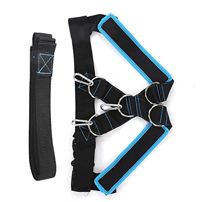 Weight Bearing Shoulder Strap Pulling Sled Harness Vest, Resistance Training Harness with Adjustable Pulling Strap for Tire Sled Core Leg Strength Workout