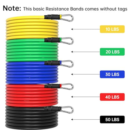 Resistance Bands Set with Gym Storage Rack for Working Out, Fitness Exercise Bands,Workout Bands,Strength Bands,Weight Bands,Training Bands,Dopa Bands,Elastic Resistance Tubes with Handles