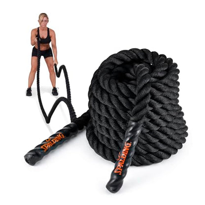 Spalding - Battle Rope for Strength & Conditioning, 22 ft Heavy Duty Training Rope for Cardio, Endurance & Full Body Workout, Durable Fitness