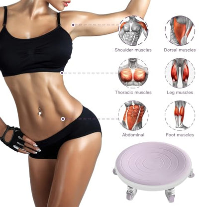 6 Caster Ab Roller, Ab Exercise Equipment with Knee Pads, Ab Roller Wheel for Core Exercise, Abdominal Strength Training for Home Gym, 360° Silent Ab Workout Equipment