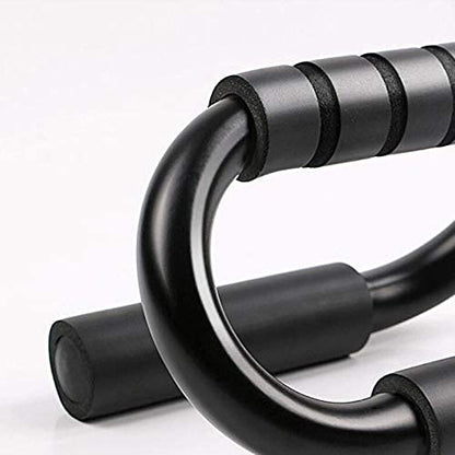 Push Up Bars Strength Training - Workout Stands with Ergonomic Push-up Bracket Board with Non-Slip Sturdy Structure Portable for Home Fitness Handle for Floor Workouts Exercise Chest Body Building Equipment with Stainless Steel Bar & Foam for Men and Wome