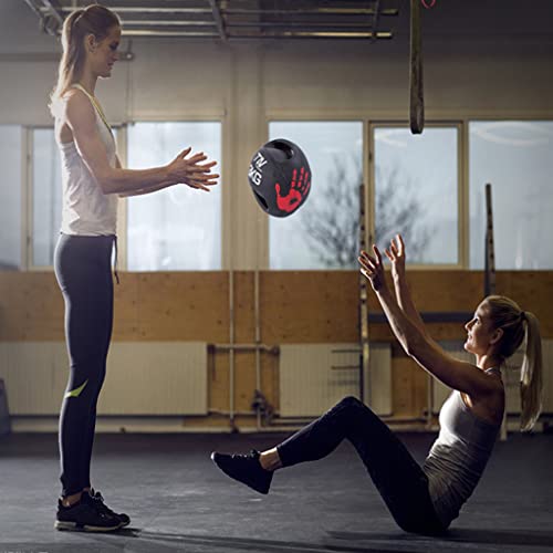 Professional 3KG-10KG Double Handle Grip Medicine Ball - for Weights Training MMA Boxing Exercise Fitness (J 7KG)