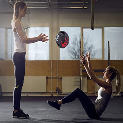 Professional 3KG-10KG Double Handle Grip Medicine Ball - for Weights Training MMA Boxing Exercise Fitness (J 7KG)