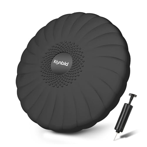 Wobble Cushion, Extra Thick Wiggle Seat for Sensory Kids, Non-slip Balance Disc with Inflation Pump for Adults Core Strength, Posture Improvement & Physical Therapy (13.5in/34cm)
