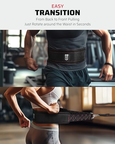 THEFITGUY Explosive Sprint & Load Bundle – Coach Resistance Belt and Sled Pulling Belt