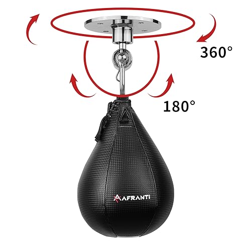 Heavy Duty Adjustable Speed Bag Platform Kit 24" + Speed Punching Ball (10"x7") Adjustable Height Wall Mount Professional Fitness Ball Boxing Reaction Training Kit
